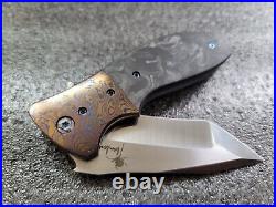 Kirby Lambert Snap MGT Multi-Grind Tanto, Mokuti, Original Marble CF, 3.5 Knife