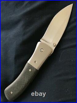 Kit Carson Protoge Mike Obenauf Custom Handmade Large Model 2 Folder Mint Knife