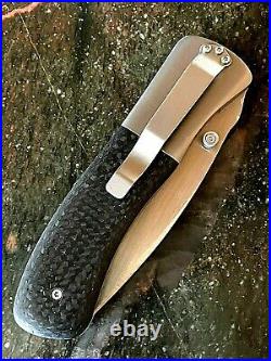 Kit Carson Protoge Mike Obenauf Custom Handmade Large Model 2 Folder Mint Knife