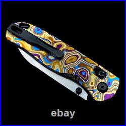 Kizer Azo Drop Bear Ki3619A3 Clutch Lock Knife Titanium (3) Flo Evo Bronze pttn Kizer Azo Drop Bear Ki3619A3 Clutch Lock Knife Titanium (3) Flo Evo Bronze pttn