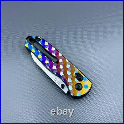 Kizer Azo Drop Bear Ki3619A3 Clutch Lock Knife Titanium (3 Stonewash) Custom