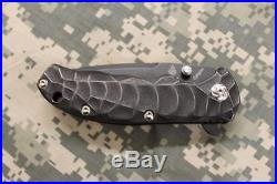 Kizer Ki401D1 Flipper Knife Black Stonewash Titanium Handle Scales & S35VN Blade