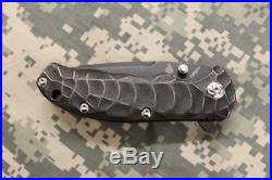 Kizer Ki401D1 Flipper Knife Black Stonewash Titanium Handle Scales & S35VN Blade