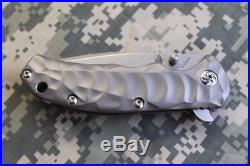 Kizer Ki401DT2 Flipper Folding Knife Sculpted Titanium Scales Tanto S35VN Blade
