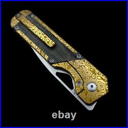 Kizer Militaw Ki3634A1 Framelock Knife Titanium S35VN (3 Stonewash) Custom