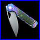 Kizer Mini Militaw Ki3634SA2 Framelock Knife Titanium S35VN (3 S. Wash) Custom