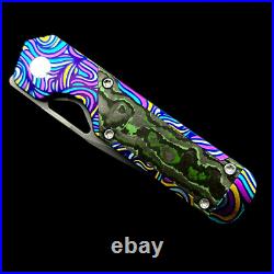 Kizer Mini Militaw Ki3634SA2 Framelock Knife Titanium S35VN (3 S. Wash) Custom