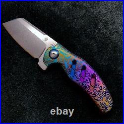 Kizer Mini Sheepdog C01C Frame Lock Knife 2.6 Flomascus Pattern BWL Custom