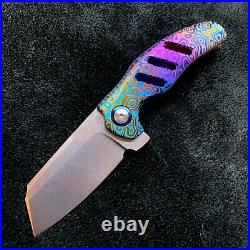 Kizer Mini Sheepdog C01C Frame Lock Knife 2.6 Flomascus Pattern BWL Custom