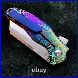 Kizer Mini Sheepdog C01C Frame Lock Knife 2.6 Flomascus Pattern BWL Custom