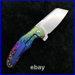 Kizer Mini Sheepdog C01C Frame Lock Knife 2.6 Flomascus Pattern BWL Custom