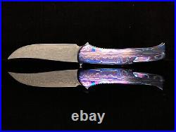 Knife Folding, Northern Lights, Collectible Single Copy, Timascus, Elmax Steel