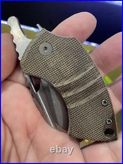 Koch Tools Gnat XL OD Micarta Urban EDC Exclusive Friction Knife