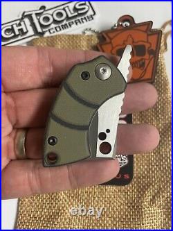 Koch Tools Korvid Friction Folder Pocket Knife Chisel Grind Zirblast & Satin