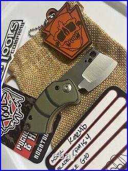 Koch Tools Korvid Friction Folder Pocket Knife Chisel Grind Zirblast & Satin