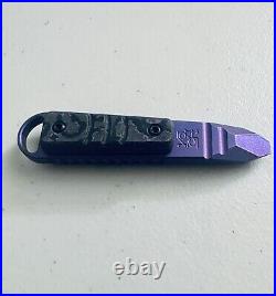 Koch Tools Kursor Prybar Titanium Purple Fat Carbon. Rare EDC