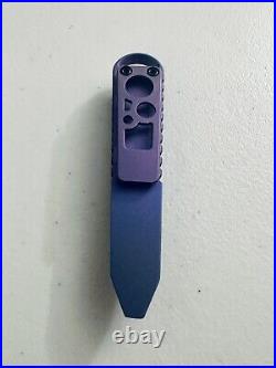 Koch Tools Kursor Prybar Titanium Purple Fat Carbon. Rare EDC