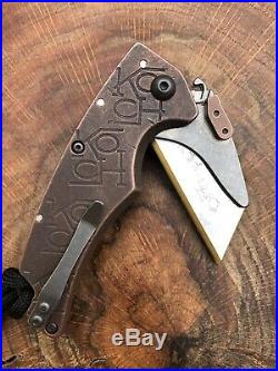 Koch Tools Utilizer Folding Knife by SpectrumEnergetics Copper KOCH XL Tattoos