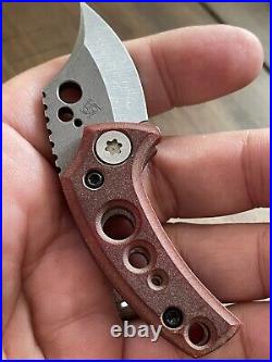 Koch Tools WASP Friction Folder Stonewashed AEB-L knife Paper Micarta Urban EDC