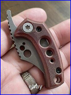 Koch Tools WASP Friction Folder Stonewashed AEB-L knife Paper Micarta Urban EDC