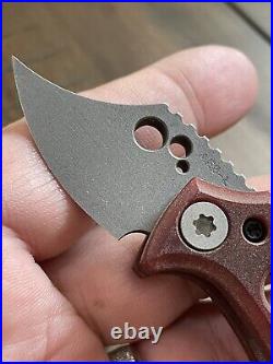 Koch Tools WASP Friction Folder Stonewashed AEB-L knife Paper Micarta Urban EDC