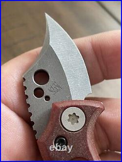 Koch Tools WASP Friction Folder Stonewashed AEB-L knife Paper Micarta Urban EDC