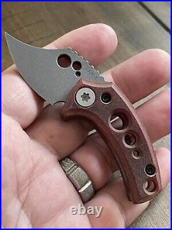 Koch Tools WASP Friction Folder Stonewashed AEB-L knife Paper Micarta Urban EDC