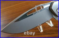 Koenig Knives Arius Gen 4 M390 Titanium Scales And Blue Hardware