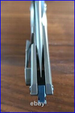 Koenig Knives Arius Gen 4 M390 Titanium Scales And Blue Hardware