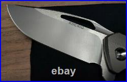 Koenig Knives Arius M390 Patterned Titanium USA