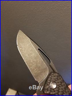 Koenig Knives CF Arius /w timascus clip & spacer