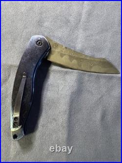 LES VOORHIES/FAISAL YAMIN Full Dress Custom Flipper Knife XL Longclaw Flipper LES VOORHIES/FAISAL YAMIN Full Dress Custom Flipper Knife XL Longclaw Flipper