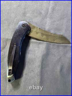LES VOORHIES/FAISAL YAMIN Full Dress Custom Flipper Knife XL Longclaw Flipper