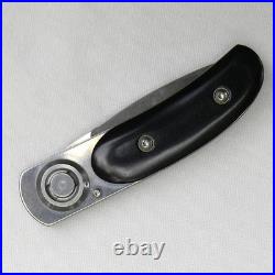 LONE WOLF, USA rare 2003 Paul Pocket Knife, black micarta handle UNUSED