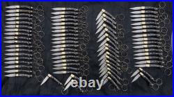 LOT OF 100 2.12 CUSTOM HAND MADE STAINLESS STEEL KEY CHAIN Folding Knife