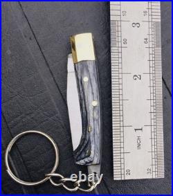 LOT OF 100 2.12 CUSTOM HAND MADE STAINLESS STEEL KEY CHAIN Folding Knife