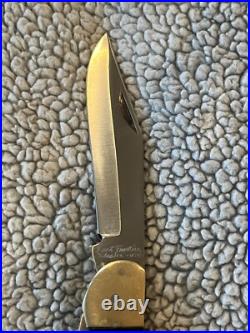 Last Frontier Folding Knife Made In Wasilla AK USA 3.5 Blade Buck 110 Style