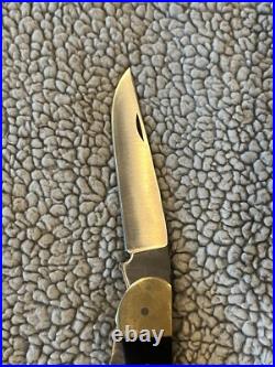 Last Frontier Folding Knife Made In Wasilla AK USA 3.5 Blade Buck 110 Style Last Frontier Folding Knife Made In Wasilla AK USA 3.5 Blade Buck 110 Style