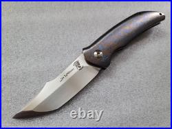 Lee Williams/John Barker Knives Kickstop Black Shuck, Full Mokuti Frame, Zirc