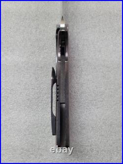 Lee Williams/John Barker Knives Kickstop Black Shuck, Full Mokuti Frame, Zirc