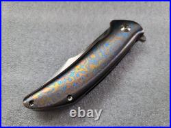 Lee Williams/John Barker Knives Kickstop Black Shuck, Full Mokuti Frame, Zirc