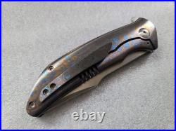 Lee Williams/John Barker Knives Kickstop Black Shuck, Full Mokuti Frame, Zirc