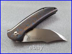 Lee Williams/John Barker Knives Kickstop Black Shuck, Full Mokuti Frame, Zirc