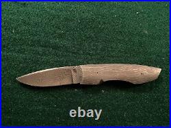 Les Voorhies Solid Damascus Linerlock Liner Lock Folding Folder Pocket Knife