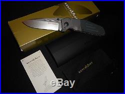 Limited Edition GOLD CLASS Benchmade 7505-132 MLK Knife -Titanium/Custom/Sibert
