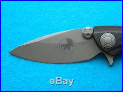 Limited Run Microtech Whaleshark Flipper Knife! Flame Anodized Titanium Nice