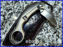Liong Mah Design /Brad Southard Collaboration Custom Handmade Krambit Knife RARE