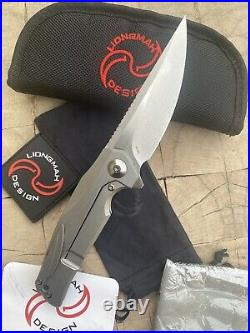 Liong Mah x Reate Knives Tempest Ti Bronze Ano 3.75 S35VN Folding PocketKnife