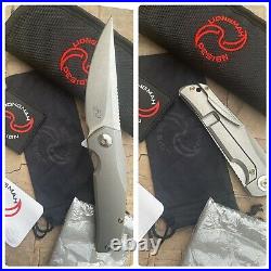 Liong Mah x Reate Knives Tempest Ti Bronze Ano 3.75 S35VN Folding PocketKnife