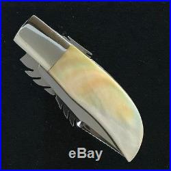 Lloyd Hale handmade custom knife, GoldLip Pearl. Reduce Price $100. Week Till Sold